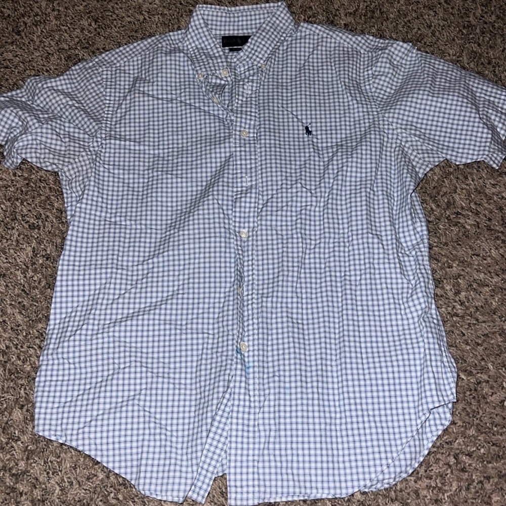 Men’s casual classic fit, Ralph Lauren size large short sleeve